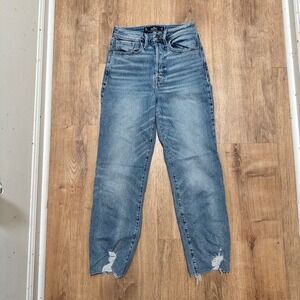 Hollister | Ultra High Rise Distressed Crop Vintage Stretch Jeans, 3R/26